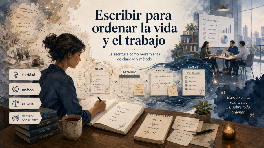 Escribir para ordenar la vida y el trabajo