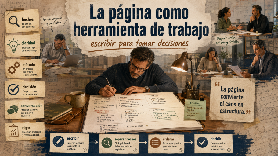 La página como herramienta de trabajo